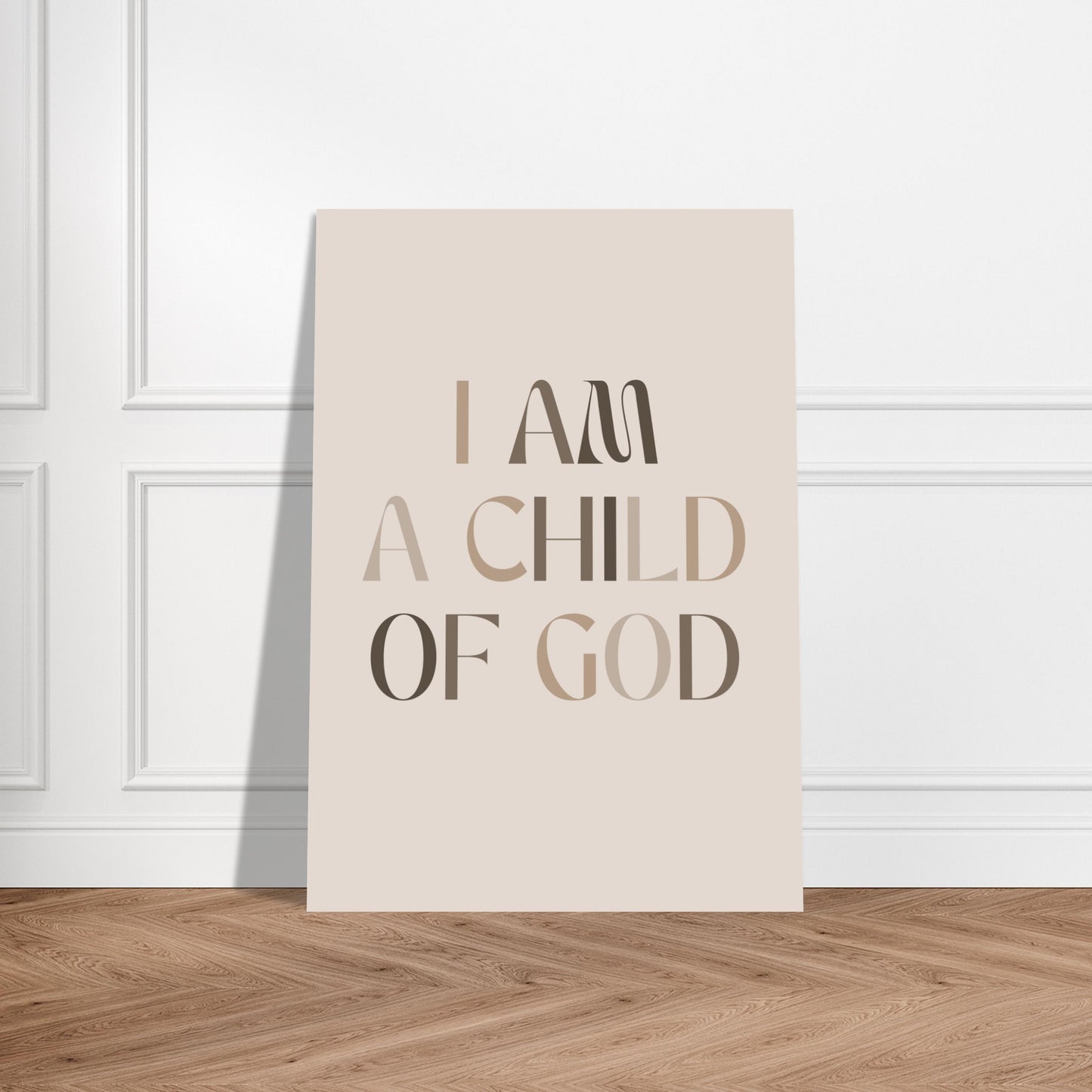 Affirmations Poster ”I am a child of god”